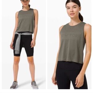 Lululemon Athletica Swiftly Breathe Crop Tank - New York